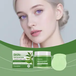 Green Tea Gauze Peeling Pads, Hydrating and Moisturizing, Deep Cleansing, Gentle Exfoliation, Oil Control and Pore Minimizing, Suitable for All Skin Types, 30 Pads
