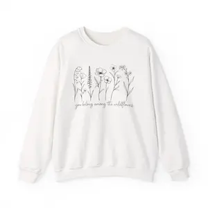 Botanical Quote Sweatshirt - Vintage Floral Crewneck, Cozy Gift for Nature Lovers, Spring Wardrobe Essential, Weekend Wear, Nature-Inspired
