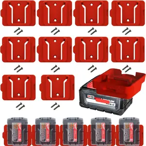 Holder for Milwaukee M18 18V  (No ), 10Packs Wall Mount  Storage for Wall, Work Van, Shelf, Toolbox