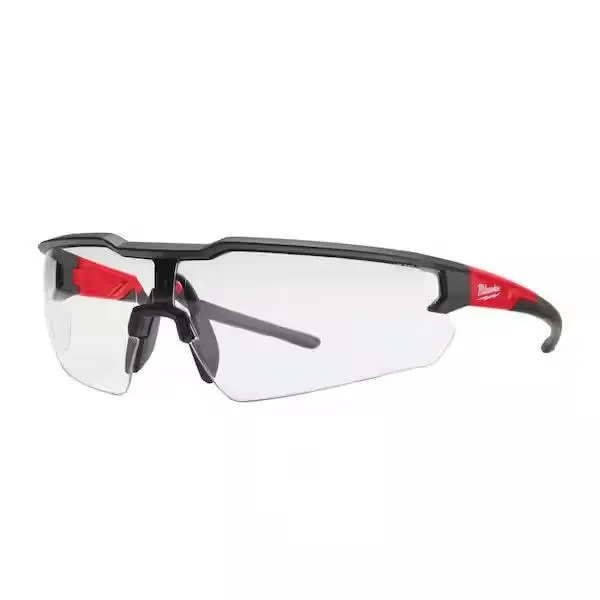 Clear +2.50 Bifocal Safety Glasses Magnified Anti-Scratch Lenses