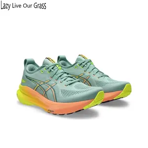 Mint Green & Neon Yellow Running Shoes – Breathable Mesh Upper, Cushioned Foam Midsole & Non-Slip Rubber Outsole, Lightweight Trainers for Daily Runs & Gym Workouts