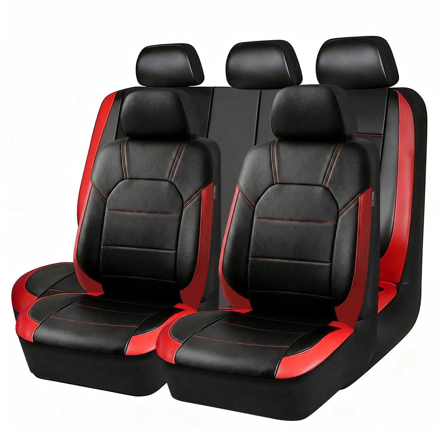 9PCS PU Leather Car Seat Covers for Honda Civic 2013-2026 4-Door 5-Seater, Full Enclosed Design, Breathable Washable Full Set Front Rear Cushion Protector Pad Mat, Car Seat Decorative Auto Accessories with Airbag Exit, Ideal for Parent Gift