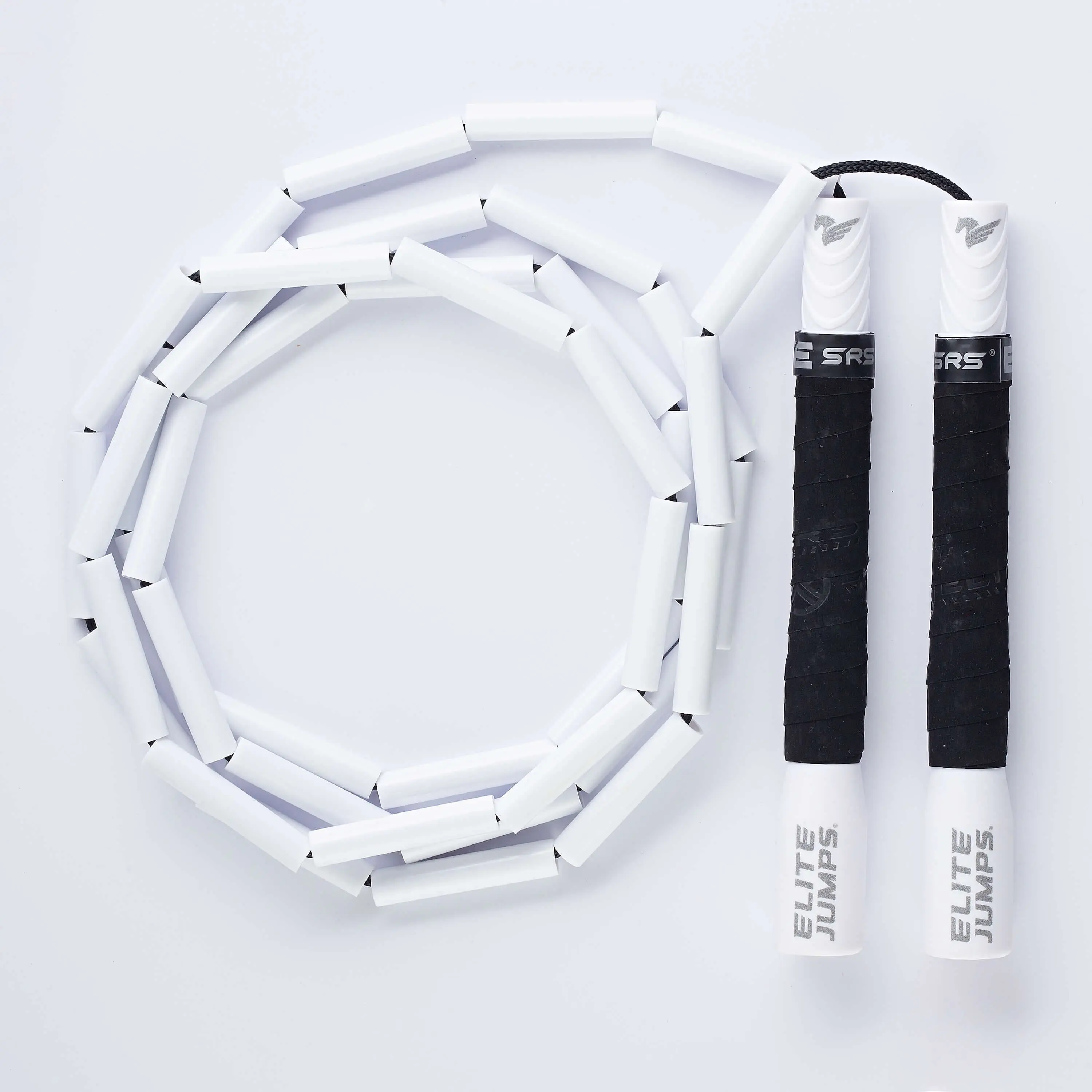 Elite Jumps Heavy Beaded (1/2 lb) Jump Rope - Unbreakable 8" Long Handles and 2" Shatterproof Beads - Designed for Beginners or Pros - Heavy Beaded Exercise Jump Rope
