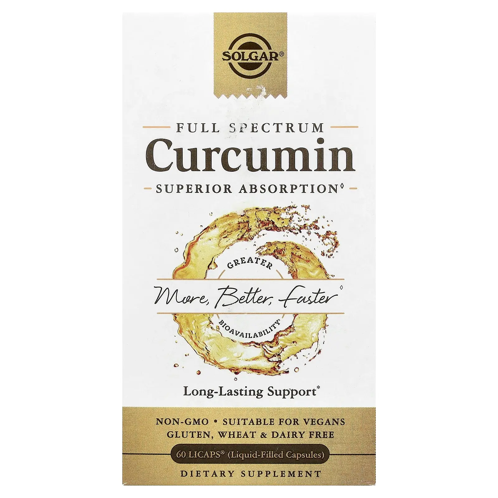 Solgar Full Spectrum Curcumin, 60 LiCaps®