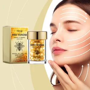 Hoygi Bee Venom Facial Care Capsules Nourishing and moisturizing to improve skin youthful vitality and firming skin care capsules Moisturizer Moisture Serum Peptide Hyaluronic Peel Squeeze Hydrate