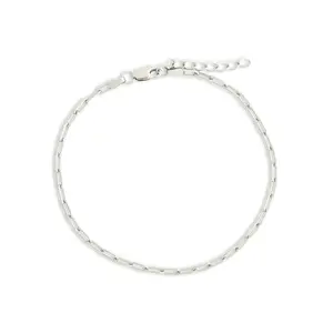 Sterling Silver Paperclip Chain Bracelet