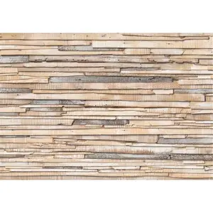 212 MAIN Whitewashed Wood Wall Mural - 100 in. Vinyl Paper Art, 8 Panels Rustic Chic Wall Decor with Paste