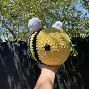 Jumbo Crochet Bee Plush