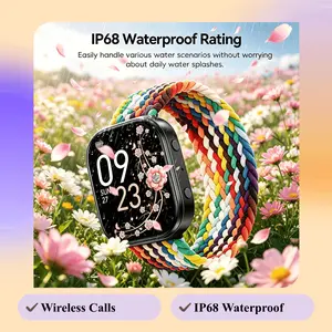 2026 new men's and women's smart watch, high definition screen watch, support wireless call and answer, activity tracker, watch face can be customized, step counting, calorie, IP68 waterproof, multi-sport mode sports smart watch,heart rate monitoring
