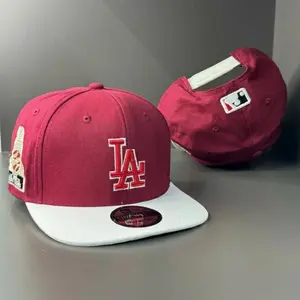 New Era MLB Baseball Cap LA Dodgers – 59FIFTY Flat Brim Snapback Hat, Premium Embroidered Logo, Unisex Streetwear Hip Hop Fashion Cap for Men Women, Trending Urban Style 2026