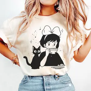 Vintage Kiki's Delivery Service Shirt, Studio Ghibli Shirt, Kiki's Jiji TShirt, Studio Ghibli Gift TShirt