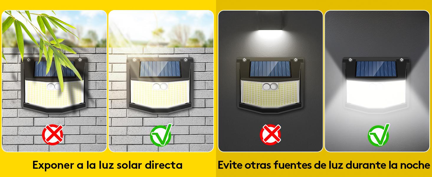 Solar LED Outdoor Lights, 248 LEDs Motion Sensor Lamp, 3 Modes, IP65 Waterproof Solar Security Light for Garden/Garage | Solar Exterior LED Light