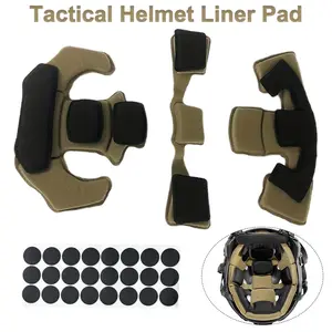 Universal Helmet Padding Kit, Adjustable Soft Liner Pads, Comfort Liner Replacement for Airsoft & Tactical Helmets, Enhanced Fit