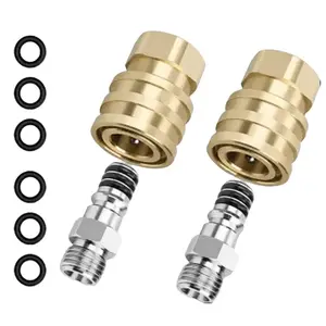 2PCS 1/4 Inch Quick Connect Coupler for Airless Paint Sprayer, High Pressure Hose to Machine Connector