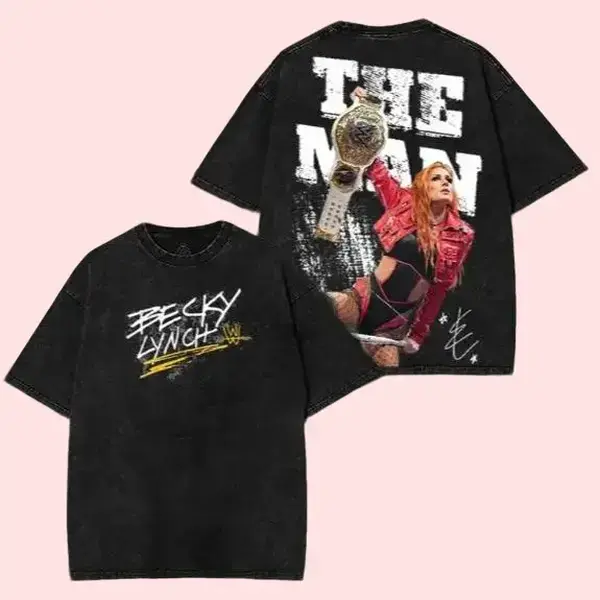 WWE Becky Lynch The Man, Wrestling Graphic Tee, Wrestler Shirt, Sports Shirt, Vintage Wresting Shirt, Wrestling Gift tshirts Menswear Top  Menswear