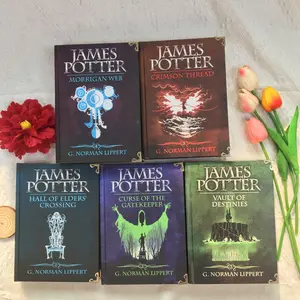James Potter Hardcover Complete 5-Book Set by G. Norman Lippert – Fantasy Collector Edition Series, Premium Hardbound Gift for Wizard Fans