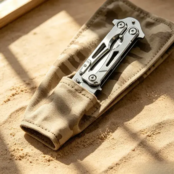 Stainless steel balisong trainer—a safe practice tool for flipping tricks, as well as an EDC collectible and decorative item.