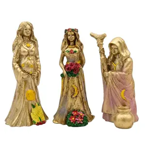 Triple Goddess Figurines Maiden Mother Crone Set of 3