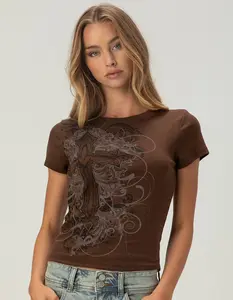 FULL TILT Tattoo Art Womens Baby Tee