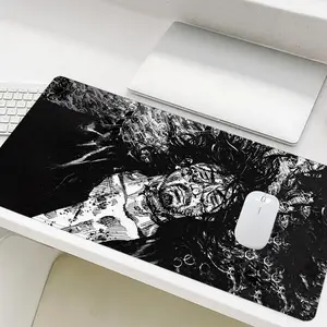 Anime Character Battle Scene Mouse Pad, Rectangle Gaming Mouse Pad, Non-Slip Office Desk Keyboard Mouse Pad for Home Office Game Room Desk, Anime Mousepad