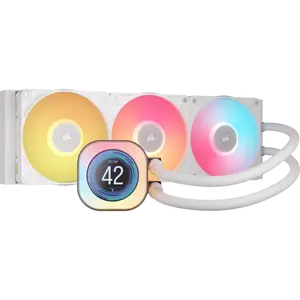 iCUE LINK TITAN 360 RX LCD Liquid CPU Cooler - White