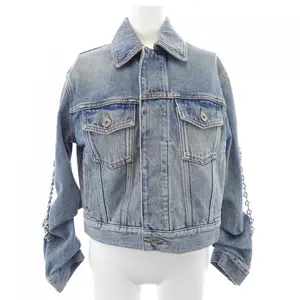 Pre-owned Loewe Denim Small Leather Goods Jacket
