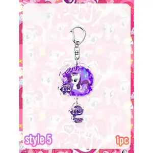 1/6 small horse creative acrylic keychains, schoolbag pendants, cute pendants, decorative items, with exquisite appearance, small and cute, can be matched with various bags and bag decorations