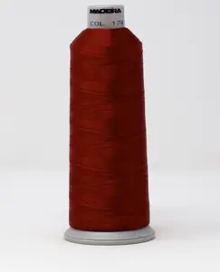 Madeira Polyneon Ref. #1747 -- Candy Apple Red -- Weight #40 -- Machine Embroidery Thread -- 5500 Yards Cone