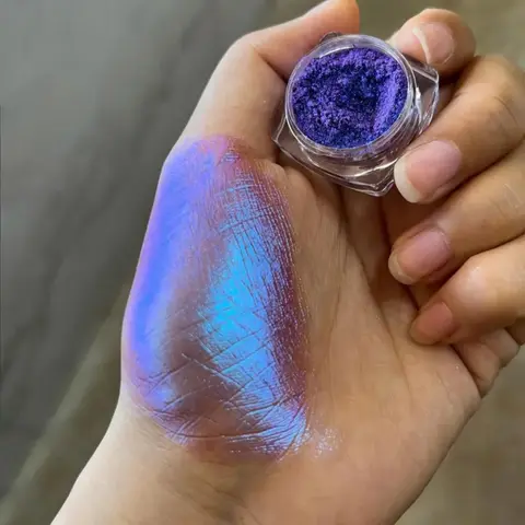 Chameleon Color High Quality Glitter Eye Shadow, Shimmering Nail Eye Shadow, Iridescent Polarized Pearl Powder, Colorful Eye Makeup Products for All Styles and Occasions, Cosmetic, Glitter Beauty