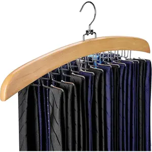 Tie Hanger 24 Hooks Tie Racks For Men Closet, Tie Rack With Upgraded 360?Rotating,Tie Hangers For Men,Tank Top Hanger, Tie organizer,Belts Scarves Accessories for Bras,Tank Tops,Camisoles...
