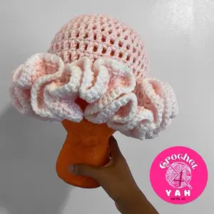 Crochet4Yah Double-Yarn Crochet Hat - Personalized Fashion Accessory