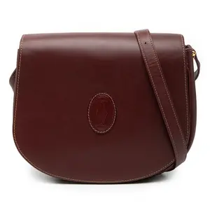 Pre-owned Cartier Other Shoulder Bags Must Line Leather Shoulder Bag