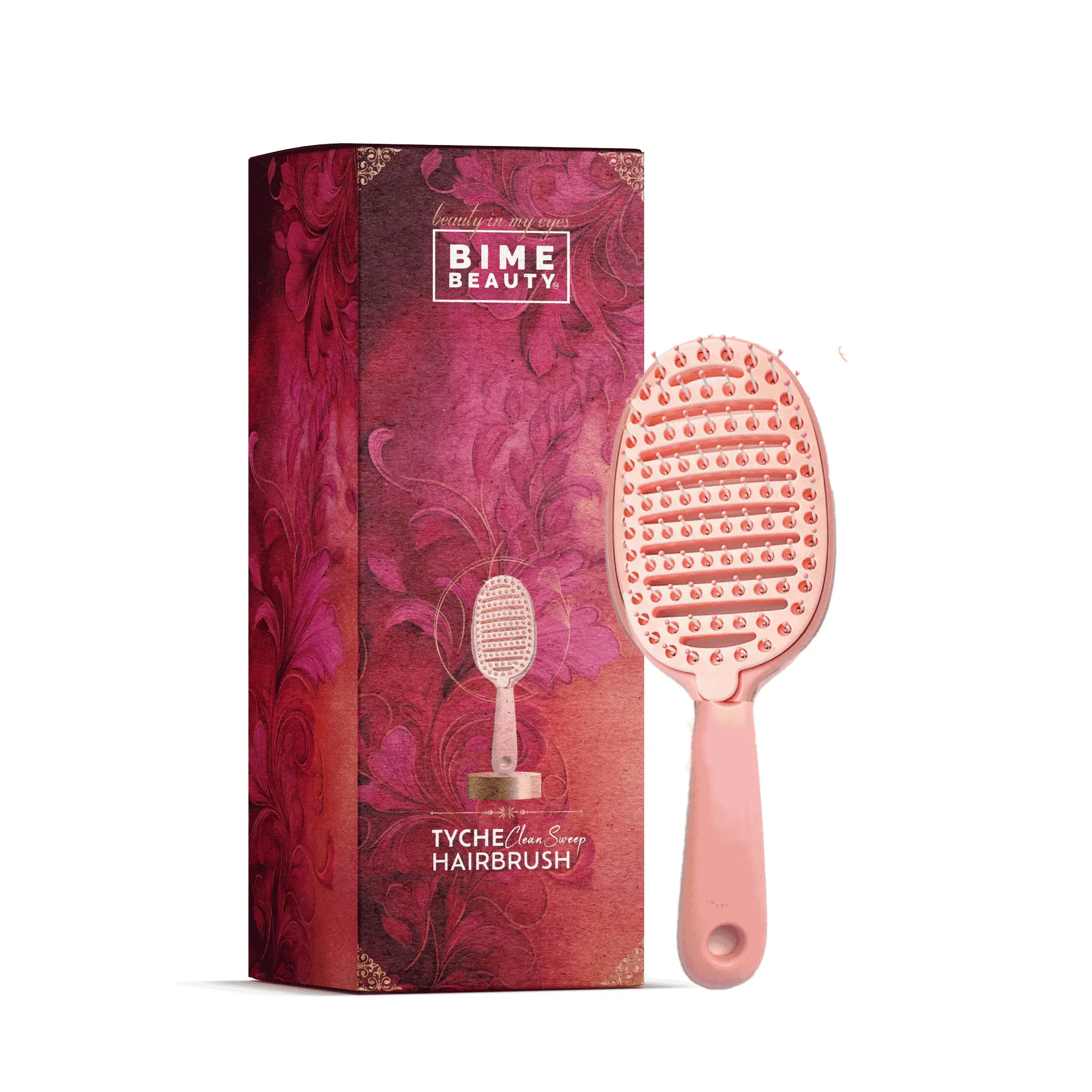 Bime Beauty Tyche CleanSweep Curly Hair Detangling Brush | Easy-to-Clean, Detachable Design with Flexible Bristles & Comfortable Grip, Brush-Type Hair Brushes & Combs