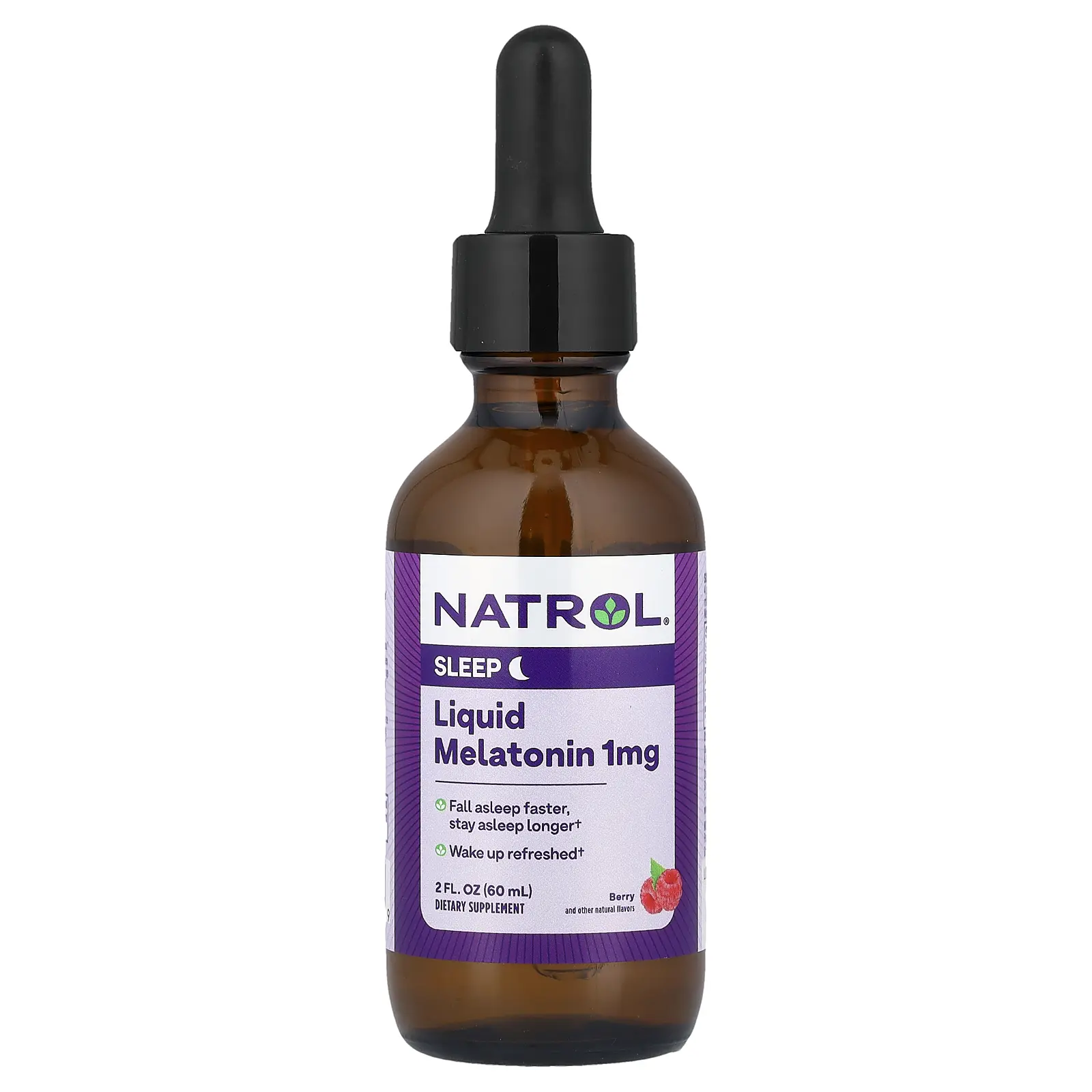 Natrol Liquid Melatonin, Berry, 1 mg, 2 fl oz (60 ml) Natrol Liquid Melatonin, Berry, 1 mg, 2 fl oz (60 ml)