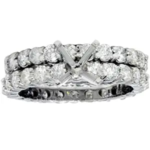 4ct Diamond Eternity Engagement Wedding Ring Setting