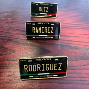 Last name hat pins