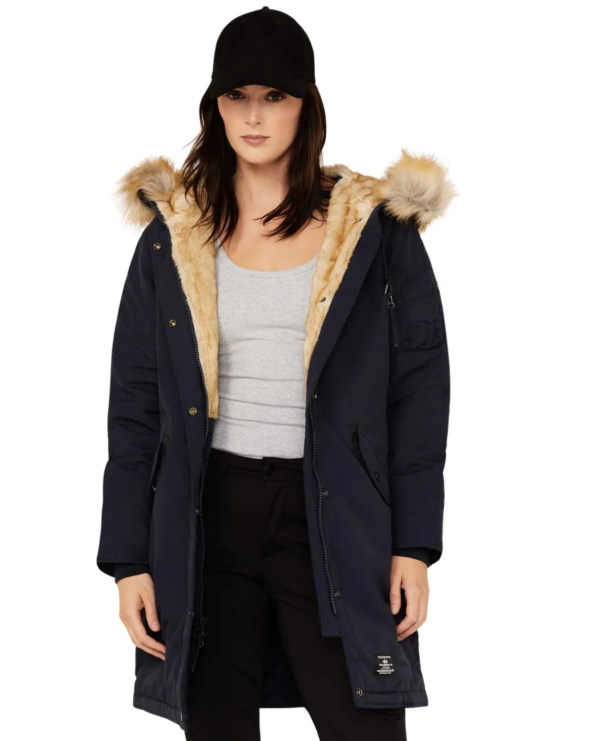 Alpha Industries Women's Women'S Elyse Gen Ii Hooded Parka - Wje52500c1-Nvy