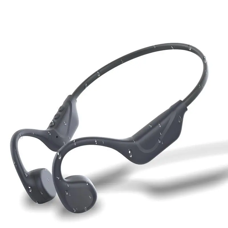 Wireless Bone Conduction Earphones, Waterproof Sweatproof Lightweight Sports Headphones, Ideal for Running Cycling Hiking Driving, Great Gift