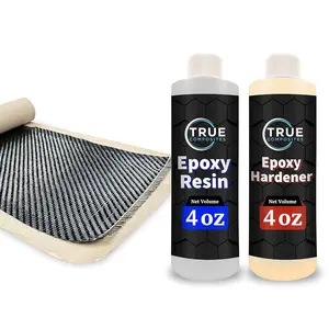 Carbon Fiber Sheet & Epoxy Resin Kit (36" x 6" + 8oz of Epoxy) 2x2 Twill, 3K, 5.7 oz. - Carbon Fiber Fabric, Carbon Fiber Repair Kit, Kit de Lámina de Fibra de Carbono y Resina Epoxi