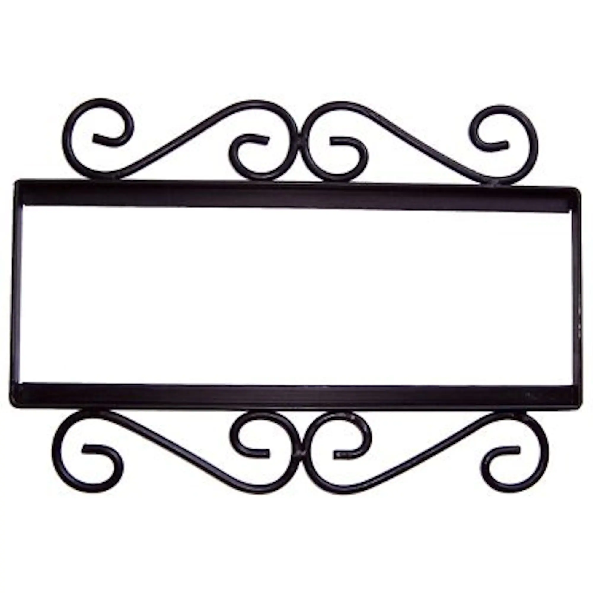 Wrought Iron House Number Frame Hacienda 4-Tiles Wrought Iron House Number Frame Hacienda 4-Tiles