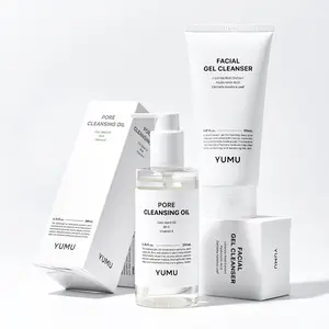 YUMU Double Cleansing Duo Set | Gentle Face Wash + Pore Control Cleansing Oil, Hydrating, Korean Skin Care