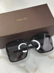 Pre-owned Tom Ford shiny black 60mm sunglasses