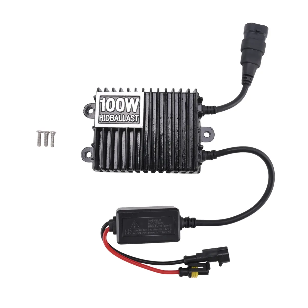 12V DC Aluminum HID Ballast Replacement - 100W Constant Power, Compact, Ultrathin, Shockproof, Heatproof, Water-Resistant, Anti-Electronic Interference Xenon Light Ballast with Quick Start for Engineering Use