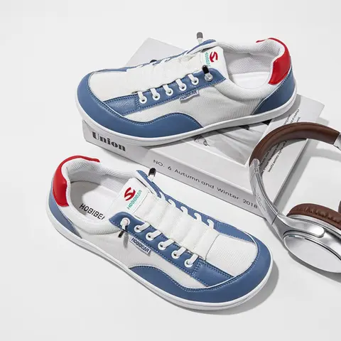 HOBIBEAR Wide toe shoes, men's shoes, barefoot shoes, low cut sporty casual shoes, wide last, walking shoes, sports shoes, Sneakers Trainer