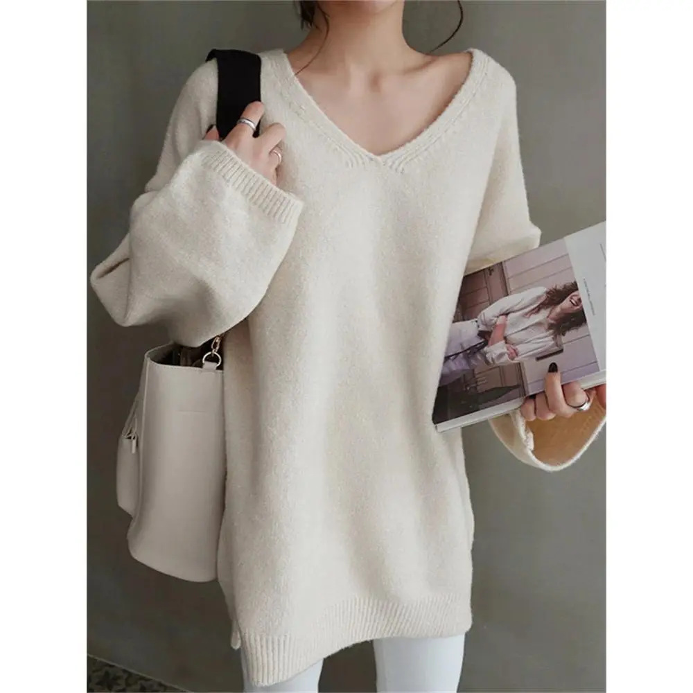 Knitted Winter Oversize Vintage Sweater Top
