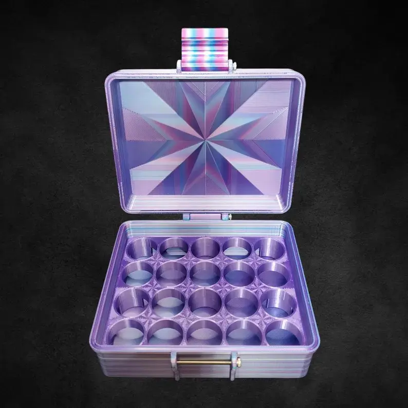 10ml Vial Storage Box | 3D Printed Peptide Insulin & GLP-1 Organizer | Stackable | Custom Colors | Made to Order