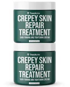 TreeActiv Crepey Skin Repair Cream, 2-Pack, Firming Cream For Face and Neck, Skin Firming and Tightening Lotion with Hyaluronic Acid, Designed to Hydrate Dry, Crepey-Looking Areas, 1000+ Uses