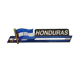 Honduras Bumper Sticker / Honduras Flag Sticker / "3 x 11 3/4" Honduras Bumper Sticker