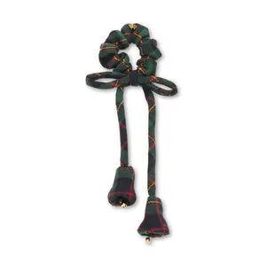 PRESENT PLAID JINGLE BELL SCRUNCHIE
