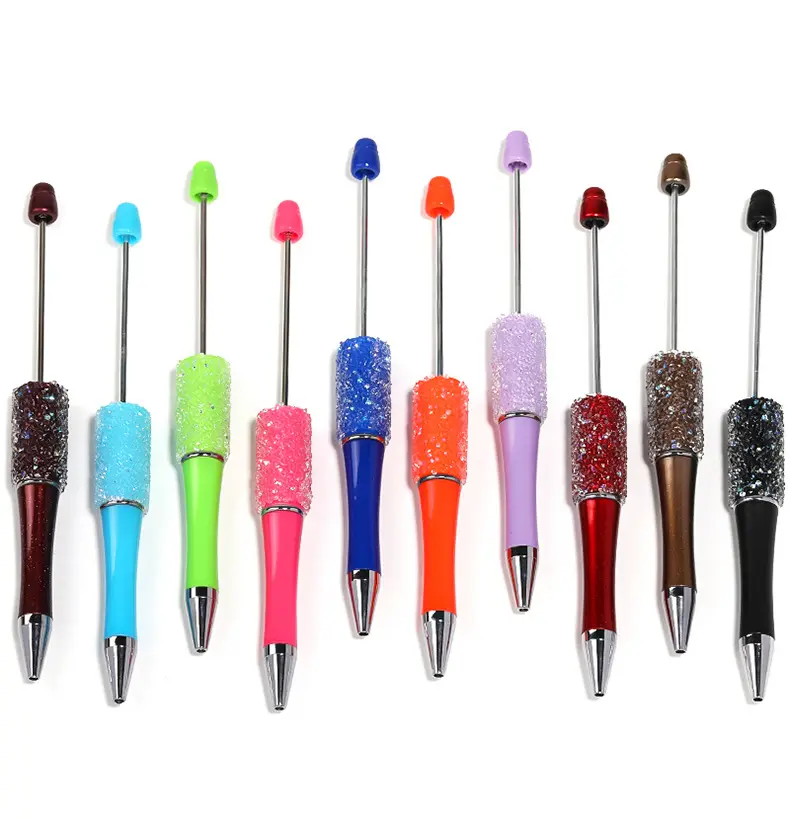 DIY Sugar Pens - 5 Pcs Handmade Candy Pens with Colored Ballpoint Bead Design for Making Gifts